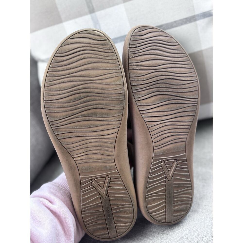Vionic Activate RX Suede Taupe Thong Slip On Sandals Women’s Sz 9.5 Arch Support - Picture 5 of 7